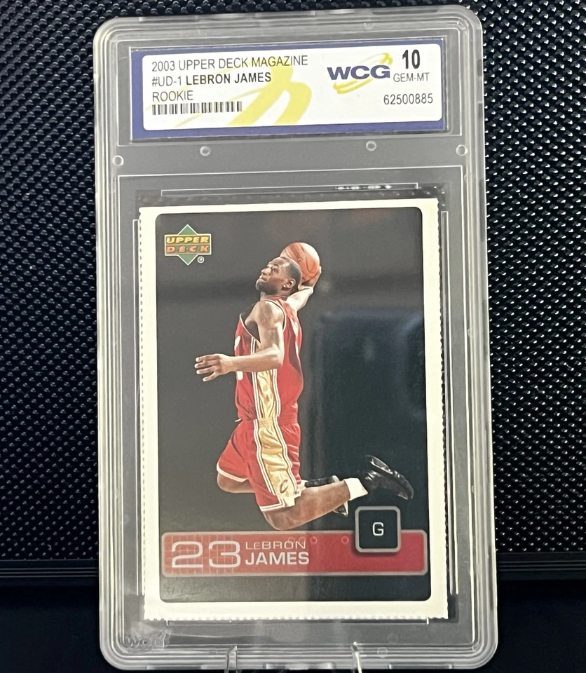 Revista Upper Deck 2003 Lebron James radiocontrol novato #UD-1 WCG 10 gemas como nueva Foto 1 de 2