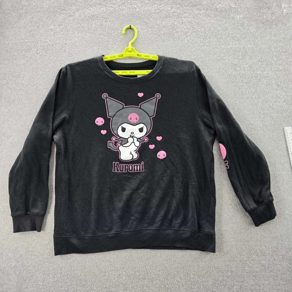 Sudadera Bioworld Hombre XL Negra Estampado Gráfico Logo Personaje Kuromi Manga Larga Foto 1 de 4