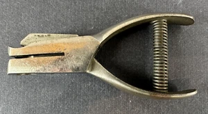 Boleto perforador tren conductor autobús círculo agujero níquel cromo herramienta de colección - Imagen 1 de 4