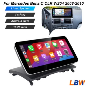 Radio pantalla Android automático Carplay de 10,25"" para Mercedes Benz C CLK W204 2008-2010 - Imagen 1 de 12