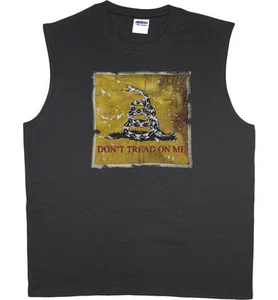 Camiseta sin mangas para hombre Don't Tread On Me Flag Snake Muscle Camiseta sin mangas - Imagen 1 de 1