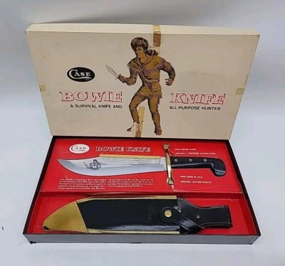 Vintage Case Bowie Hunter Survival Knife And Scabbard Case XX SS USA 1836 (READ) - Image 1 of 4
