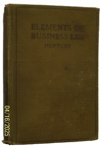 Antikes Pierpont Oh Schulbuch Elemente des Wirtschaftsrechts | Huffcut überarbeitet 1917 - Bild 1 von 14