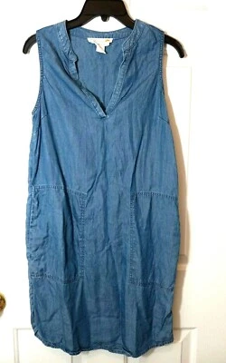 C&C California Lyocell Chambray Blue Women's Shift Dress Size S - Image 1 of 4