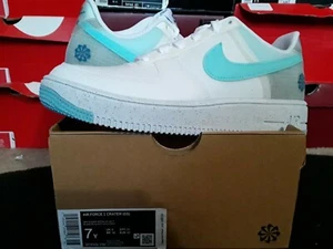 Nike Air Force 1 Low Crater GS White Copa Rift Blue Volt Yellow high DC9326 100 - Picture 1 of 1