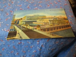 Old Postcard Union Station Chicago Chicago Burlington & Quincy, Pennsylvania, Al - Picture 1 of 2