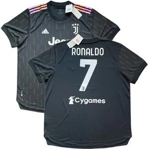 2021/22 Juventus Authentic Away Jersey #7 Ronaldo 2XL Adidas Player Issue NEW - Picture 1 of 21