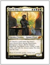 1x Garth One-Eye, Sketch Showcase, Modern Horizons 2, Magic MTG NM