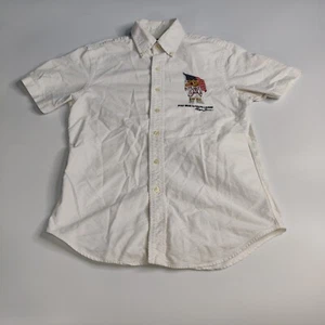Ralph Lauren Polo Bear American Flag Embroidered Button Down S/S Shirt Men's XS - Picture 1 of 7