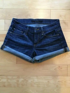 Pantaloncini jeans Joe's denim con polsini - Marisela cotone lavaggio scuro elasticizzato donna 25 - Foto 1 di 6