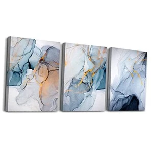 Canvas Wall Art For Living 16x24inches*3pcs Abstract Line Pictures 3 Pieces - Picture 1 of 8
