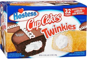 Hostess Cupcakes and Twinkies Individually Wrapped Cakes Variety Pack - 32 Count - Picture 1 of 6