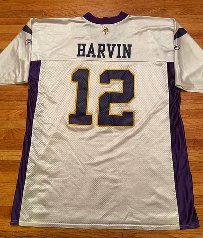 Percy Harvin Minnesota Vikings Football Replica Jersey Mens XL Cover