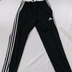 Adidas Boys Youth Black Track Athletic Sweatpants Medium 10-12
