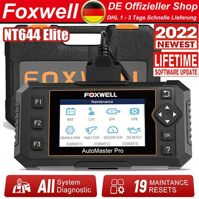 Foxwell Profi KFZ Diagnosegerät Auto OBD2 Scanner All System DPF ABS SRS SAS ÖL - Bild 1 von 4