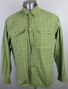 Camicia uomo Woolrich manica lunga bottoni davanti taglia L quadri escursionismo KLEP ventilata - Foto 1 di 9