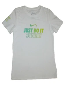 Nike Just Do It Sunday weißes Damen-T-Shirt NEU - Bild 1 von 2