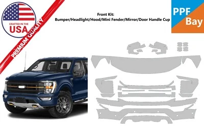 Kit de precorte de película de protección de pintura delantera PPF para Ford F-150 Tremor 2021-2023 Foto 1 de 4