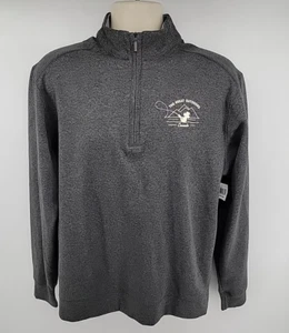 NEW Disney The Great Outdoors Canada Sweater Sweatshirt Size M Half 1/2 Zip Gray - Picture 1 of 9