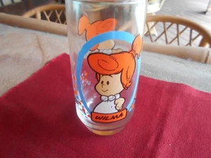 Vintage 1986 Pizza Hut The Flinstone Kids "WILMA' 6" Collectible Drinking Glass - Picture 1 of 2