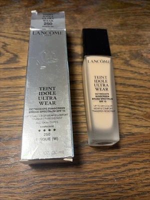 Lancome Teint Idole Ultra Wear Foundation SPF15 Shade # 250 BISQUE Exp 04/24 BIN - Image 1 of 2