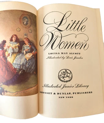 Little Women  Louisa May Alcott  1947  Illustrated  Junior Library Hardcover EUC Foto 1 de 4