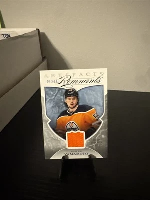 Oilers Kailer Yamamoto NHL Remnants Patch 22-23 Artifacts #NR-KY - Image 1 of 2