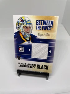 2010-11 ITG IN THE GAME BETWEEN THE PIPES RYAN MILLER GAME-USED PATCH VAULT 1/1 - Picture 1 of 2