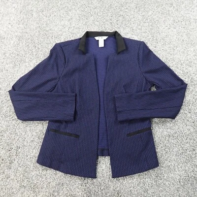 Белый дом черный рынок свитер женщин 6 синий открытый толстовка открытый кардиган - Изображение 1 из 4