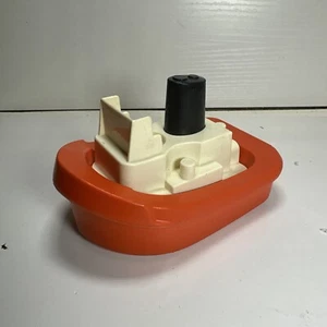 Fisher Price Little People Tug Boat #945 Kids Ship Orange 1978 Vintage Y4 - Picture 1 of 6