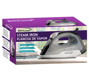 Plancha de vapor antiadherente Brentwood MPI-53 1000W negra 120V NUEVA - Imagen 1 de 6