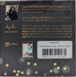 New Formatt Hitech Firecrest Bloom Gold Filter (67mm, 1/2 Density, Black Frame) - Picture 1 of 7