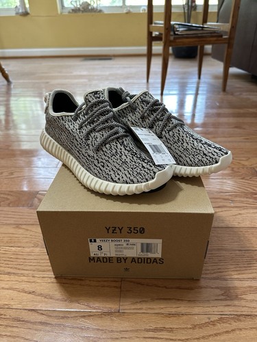 Adidas Yeezy Boost 350 Turtle Dove taglia 8 AQ4832 Pirate Black Moonrock DS NUOVE