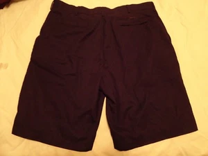 Pantalones cortos de golf/informales SLAZENGER para hombre talla - 40 negros delanteros planos 10" entrepierna Usado en excelente estado ++ - Imagen 1 de 2