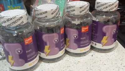 4 Botellas Zahler Capítulo Seis Gomitas de Hierro Sabor Uva con Vitamina C para Adultos Foto 1 de 3