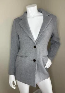 Giacca blazer Abercrombie & Fitch grigio spina di pesce donna SP misto lana - Foto 1 di 4