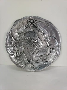 VINTAGE 1990 SIGNED ARTHUR COURT CALIFORNIA MARINE MAMMAL 8" PLATE # 629 / 7500 - Picture 1 of 16