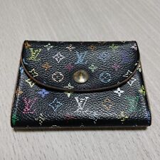 Louis Vuitton Monogram multicolor coin case M66558 PVC Canvas Leather #5445P