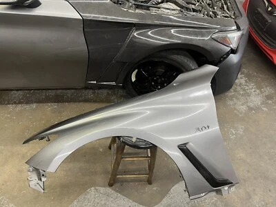 17 18 19 20 21 22 Infiniti Q60 Front Left Driver Fender Panel Gray KAD OEM - Image 1 of 4
