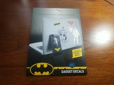 Paladone DC Comics 10 Waterproof Gadget Decals, Superman, Batman, Wonder Woman - Image 1 of 4