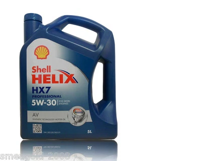 Shell Helix HX7 Professional AV 5W-30 Motoröl 5W-30 VW 505 00 505 01 5 Liter - Bild 1 von 3