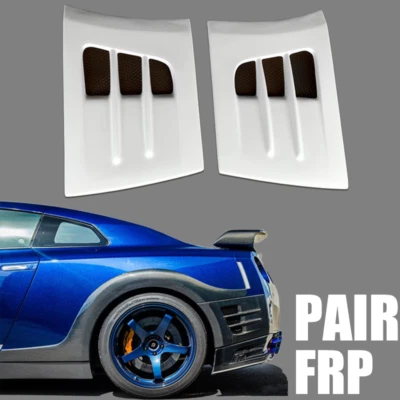 Pair ABS White Rear Bumper Splitter Lip Diffuser Fit Nissan GT-R GTR R35 2008-16 - Image 1 of 4