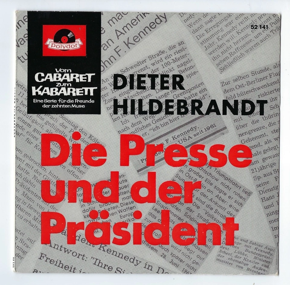 Dieter Hildebrandt: Die Presse und der Präsident (Kennedy), Polydor, Kabarett - Bild 1 von 4