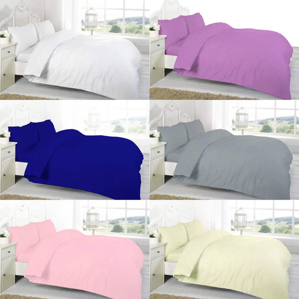 COMFYNIGHTS Egyptian Cotton Duvet Quilt Cover Bedding Set Single Double King Size Bed Sheets