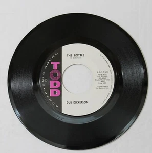 Dub Dickerson - Mama Laid Down the Law / The Bottle - 1960 Todd - Preowned - Picture 1 of 2