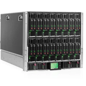 HP C7000 G3 W/ 16x HP BL460c Gen9 W/ 2x 14C E5-2690v4 128GB Ram 2x 146GB 15K HDD - Picture 1 of 1