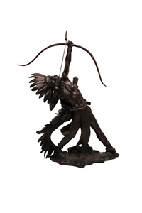 Starshooter By Lincoln Fox Bronze Franklin Mint Statue 15'' - Picture 1 of 6