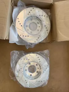 Power Stop JBR1154XR Front Drilled & Slotted Rotors 2007-2012 Ford Fusion - Picture 1 of 8