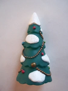 3.75" Decorated Christmas TREE Plastic Figure Misfit Toy Rudolph PLAYING MANTIS - Picture 1 of 10