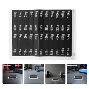  2 Sheets Counterweight Identification Sticker Gym Labels Machine - Picture 1 of 9